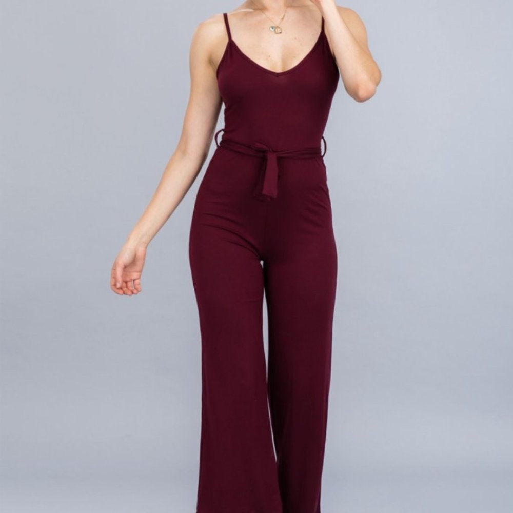 Weekender Jumpsuit in Burgundy